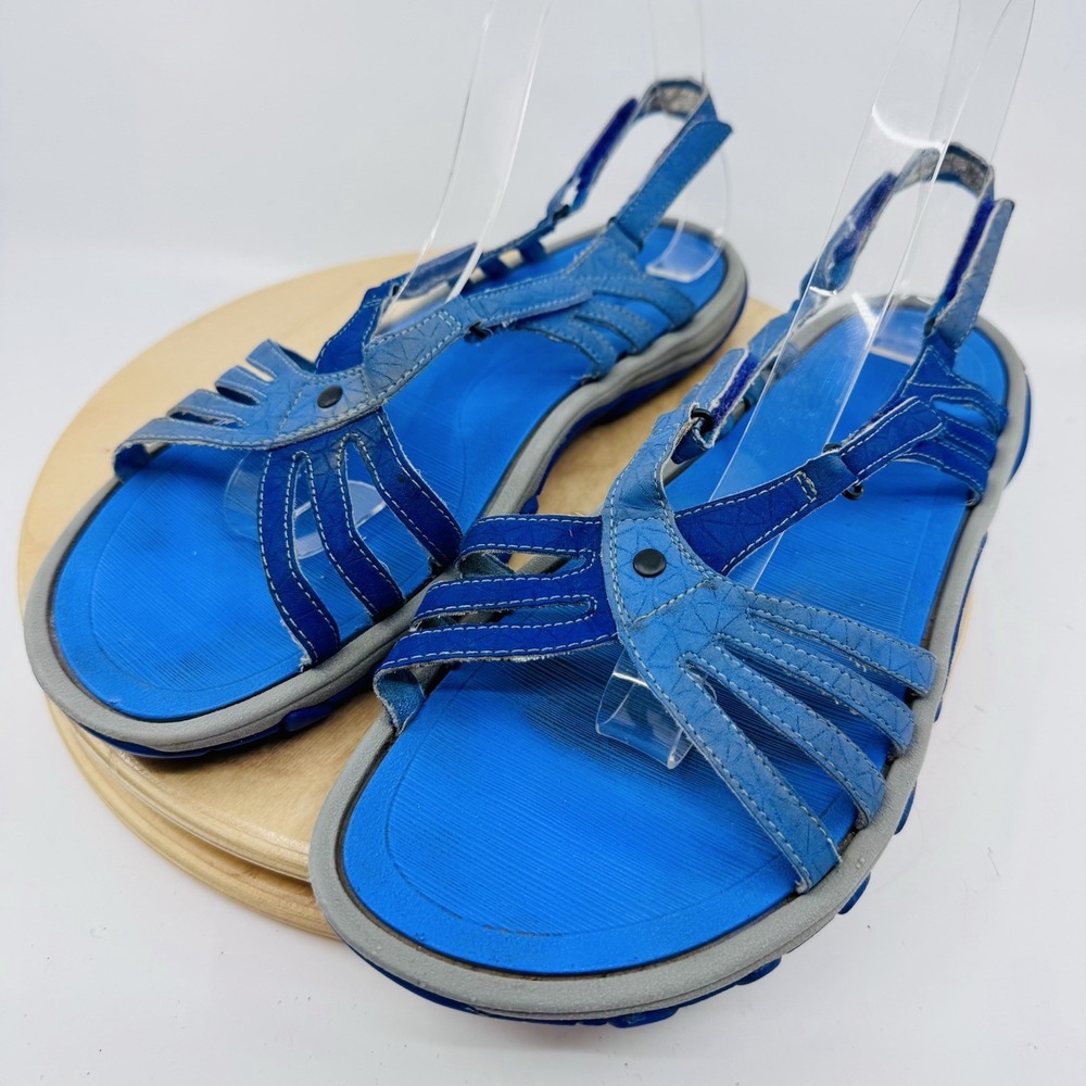 Merrell Harbor Backstrap Sandals Women's 10 Blue Comfort Outdoor Walking Shoes